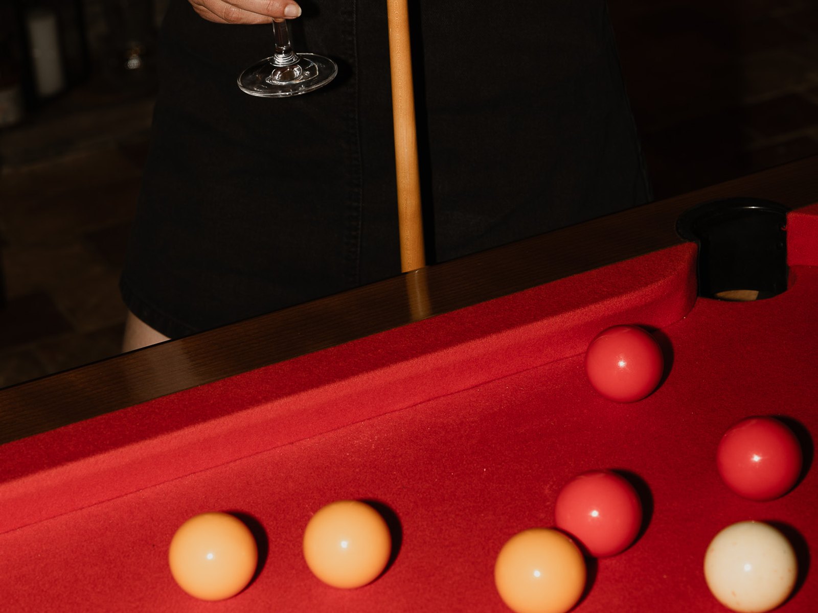 A billiard room